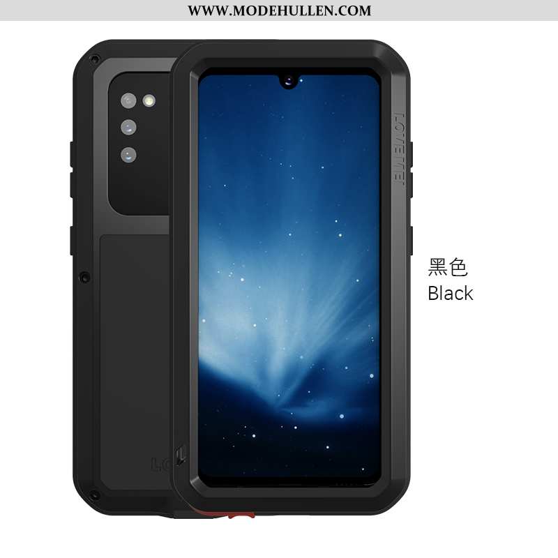 Hülle Samsung Galaxy A41 Schutz Silikon Case Handy Alles Inklusive Sterne Schwarz