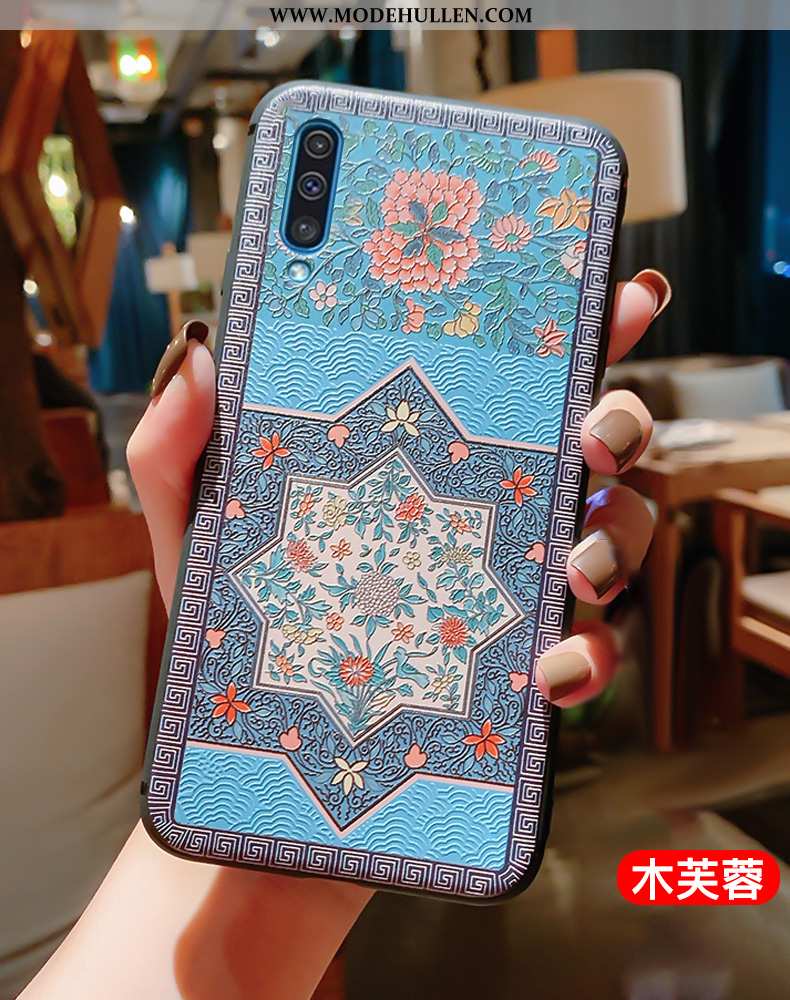 Hülle Samsung Galaxy A50 Dünne Silikon Case Rot Handy Weiche Super Rote