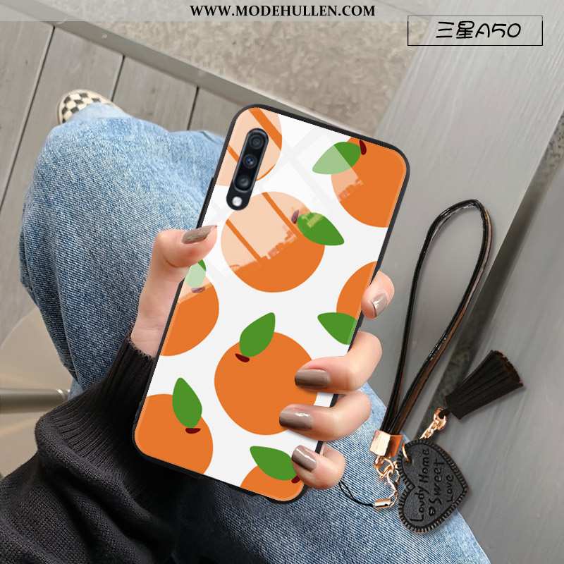 Hülle Samsung Galaxy A50 Kreativ Trend Glas Sterne Case Persönlichkeit Neu Weiße