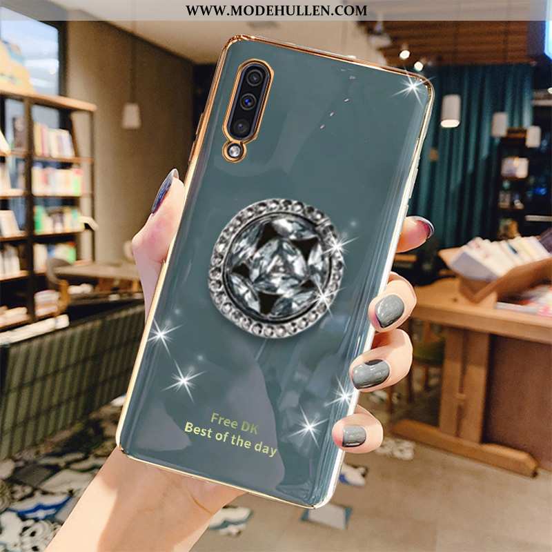 Hülle Samsung Galaxy A50 Mode Luxus Case Grau Grün Überzug Schutz