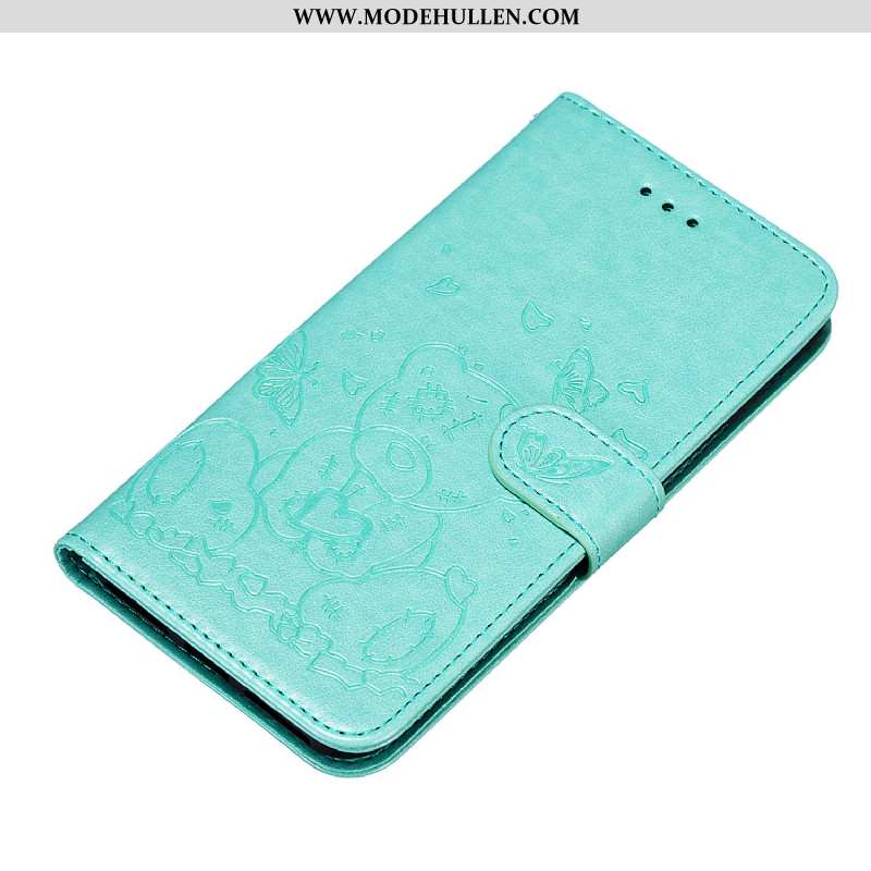 Hülle Samsung Galaxy A50 Schutz Lederhülle Karte Mini Handy Case Clamshell Rosa