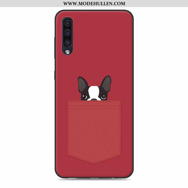 Hülle Samsung Galaxy A50 Schutz Persönlichkeit Nette Handy Karikatur Case Kreativ Grau