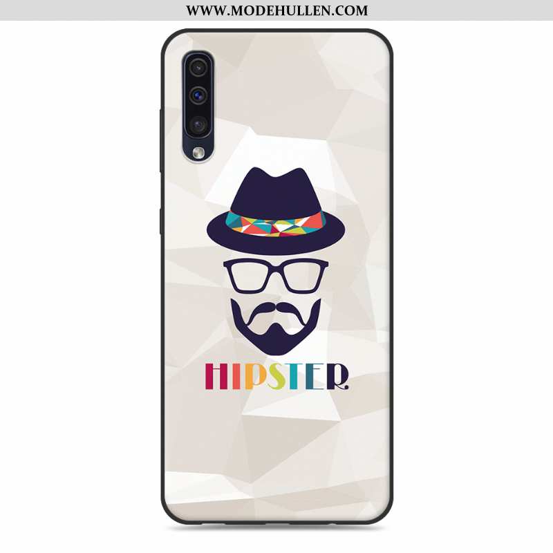 Hülle Samsung Galaxy A50 Schutz Persönlichkeit Nette Handy Karikatur Case Kreativ Grau