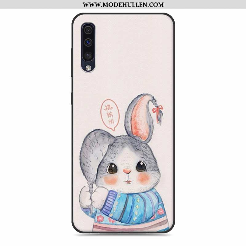 Hülle Samsung Galaxy A50 Schutz Persönlichkeit Nette Handy Karikatur Case Kreativ Grau