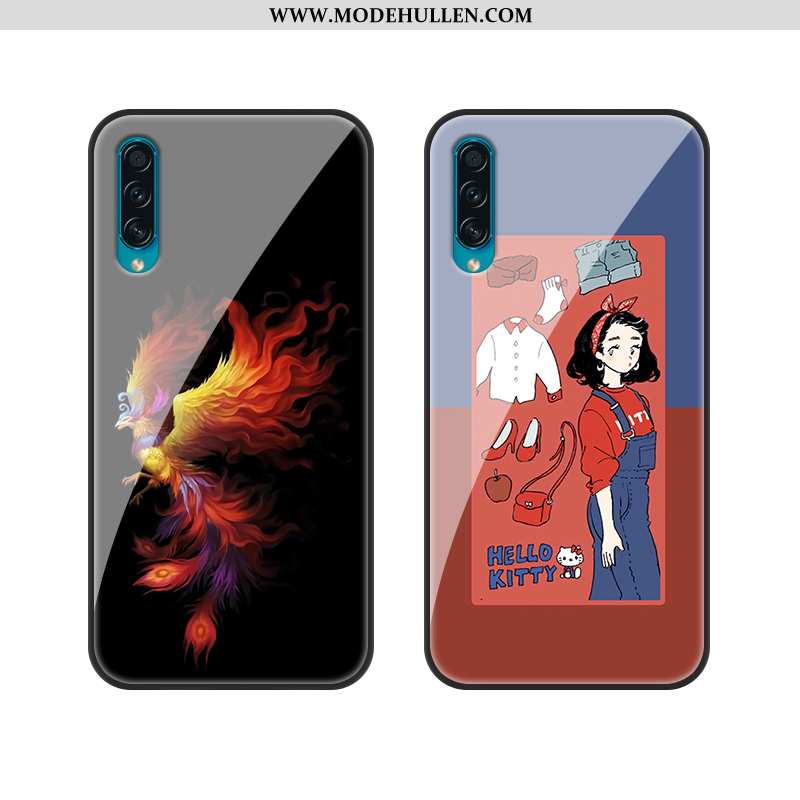 Hülle Samsung Galaxy A50 Trend Silikon Anti-sturz Einfassung Handy Case Schwarz