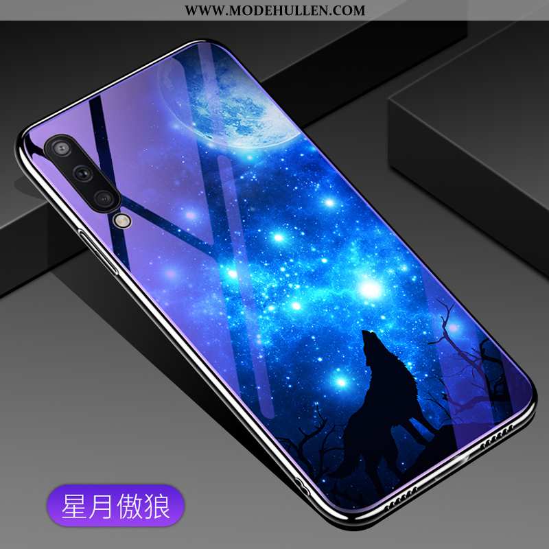 Hülle Samsung Galaxy A50 Weiche Schutz Case Karikatur Sterne Trend Lila