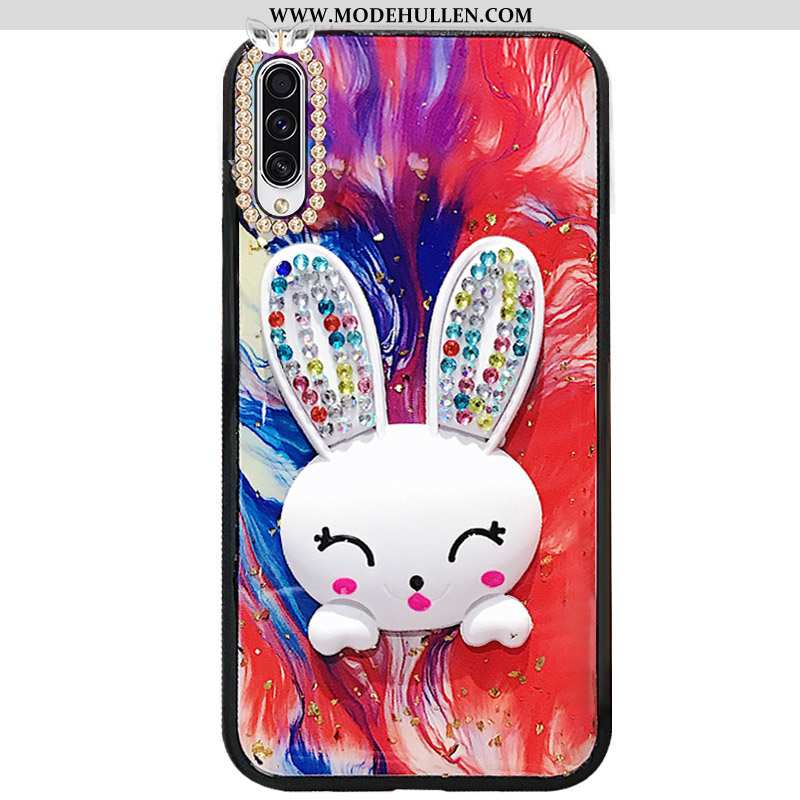 Hülle Samsung Galaxy A50 Weiche Schutz Handy Hängende Verzierungen Kreativ Sterne Rote