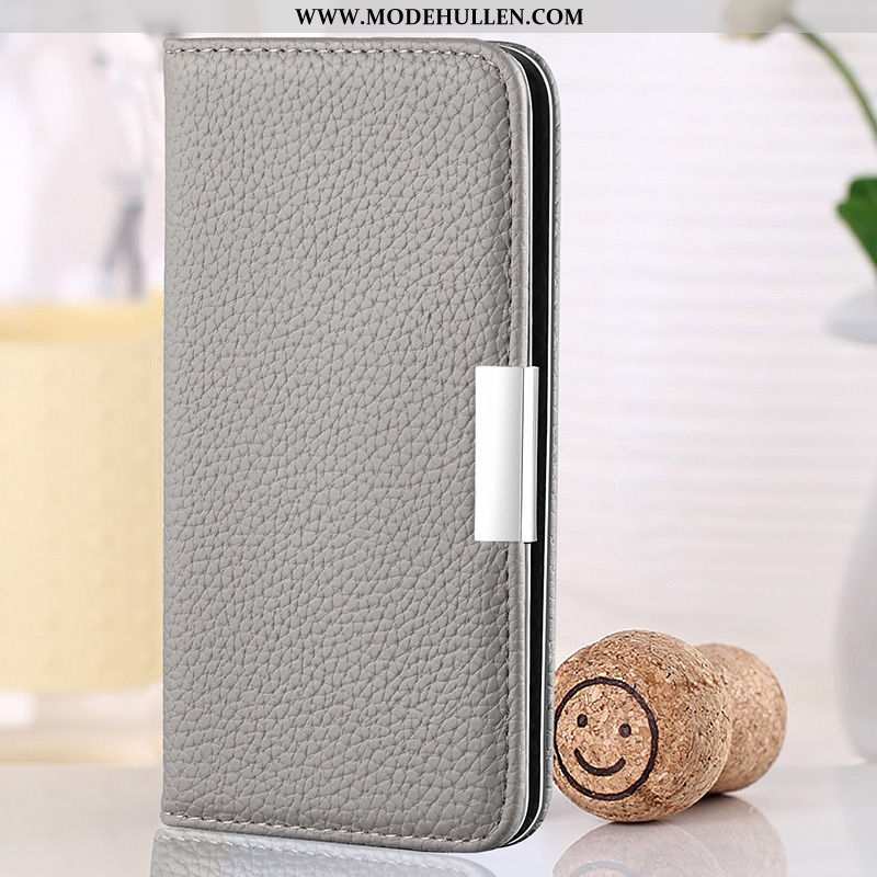 Hülle Samsung Galaxy A50s Echt Leder Schutz Handy Case Gelb Sterne Folio Gelbe