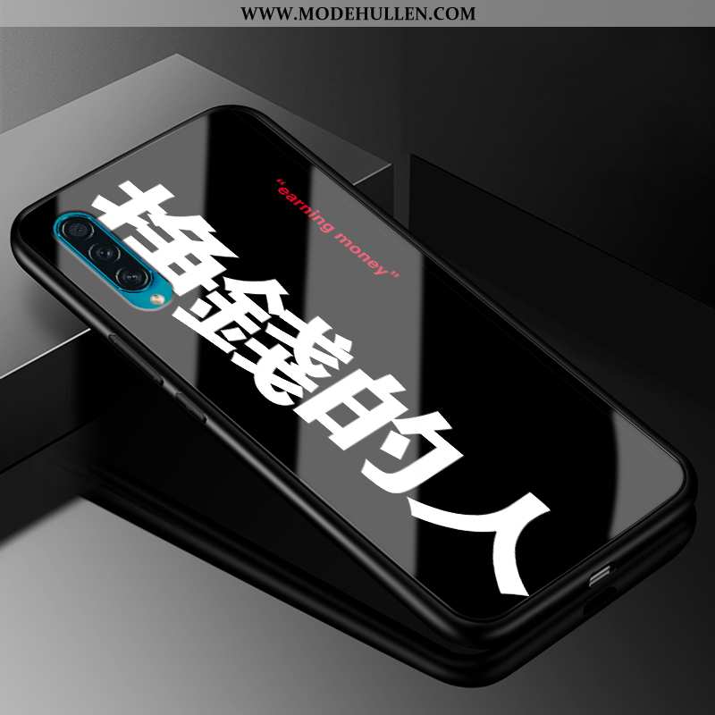 Hülle Samsung Galaxy A50s Glas Persönlichkeit Schutz Netto Rot Weiß Trend Weiße