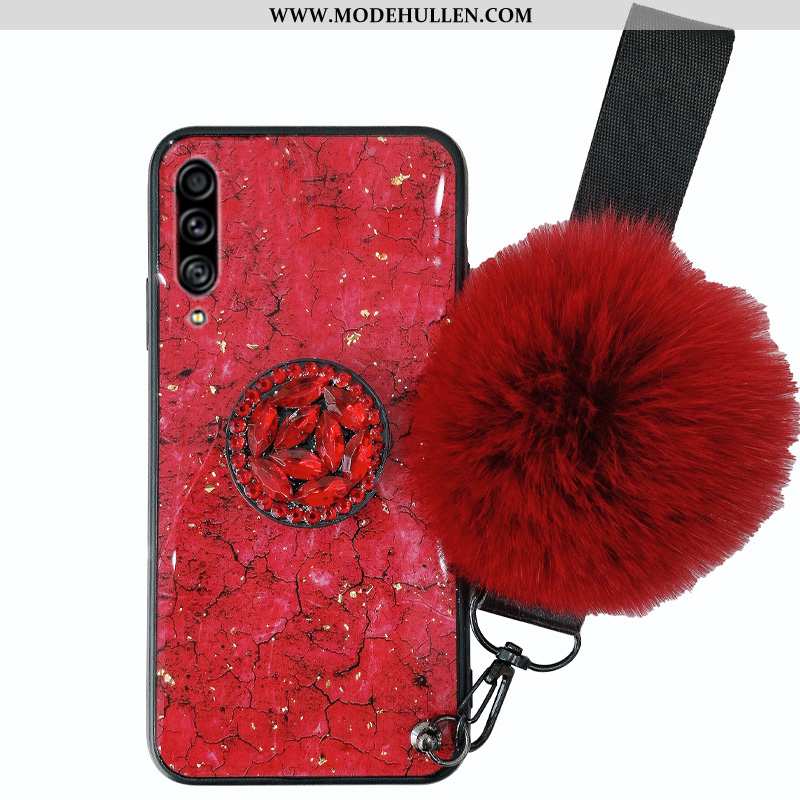 Hülle Samsung Galaxy A50s Hängende Verzierungen Trend Netto Rot Weiche Case Anti-sturz Rote