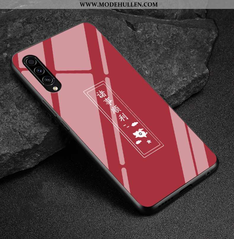 Hülle Samsung Galaxy A50s Kreativ Trend Case Handy Sterne Glas Anti-sturz Rote