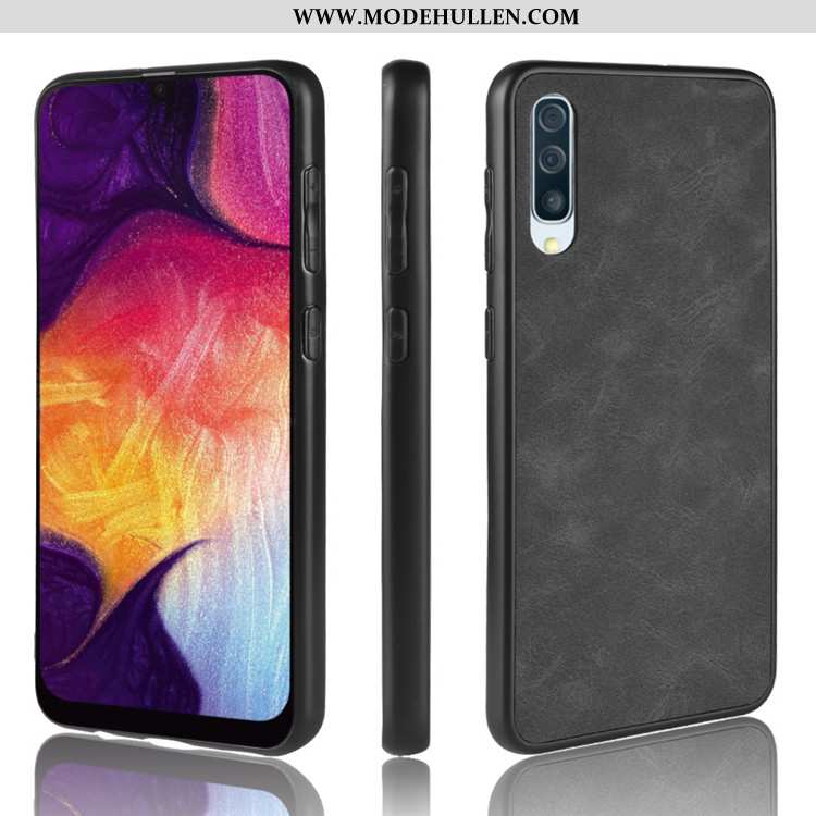 Hülle Samsung Galaxy A50s Super Dünne Schwarz Case Handy Schutz Alles Inklusive