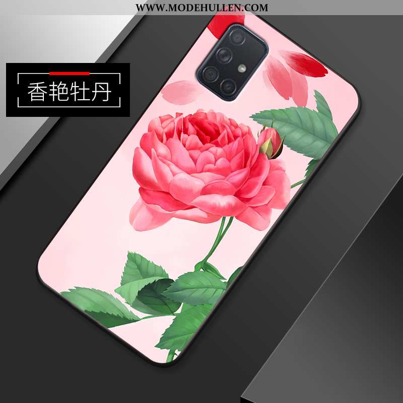 Hülle Samsung Galaxy A51 Dünne Silikon Case Alles Inklusive Persönlichkeit Weiche Super Rosa