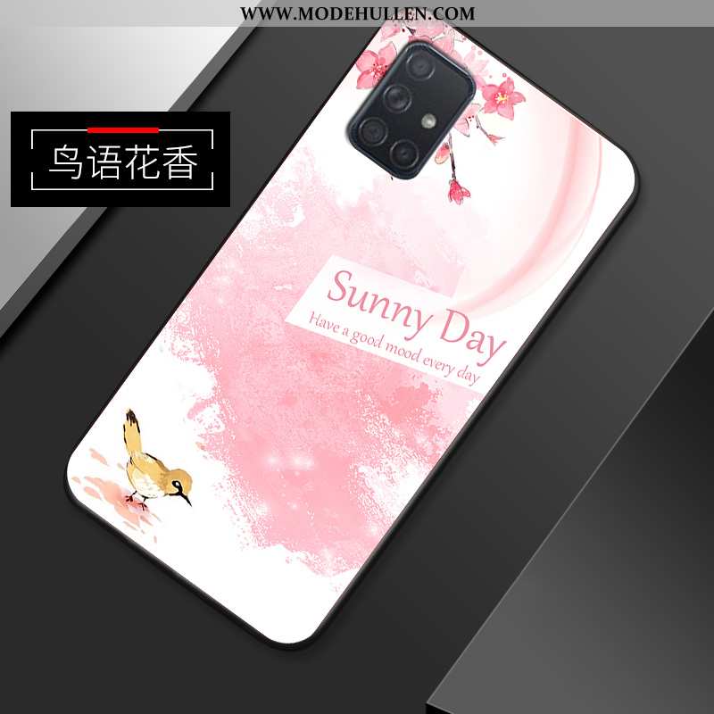 Hülle Samsung Galaxy A51 Dünne Silikon Case Alles Inklusive Persönlichkeit Weiche Super Rosa