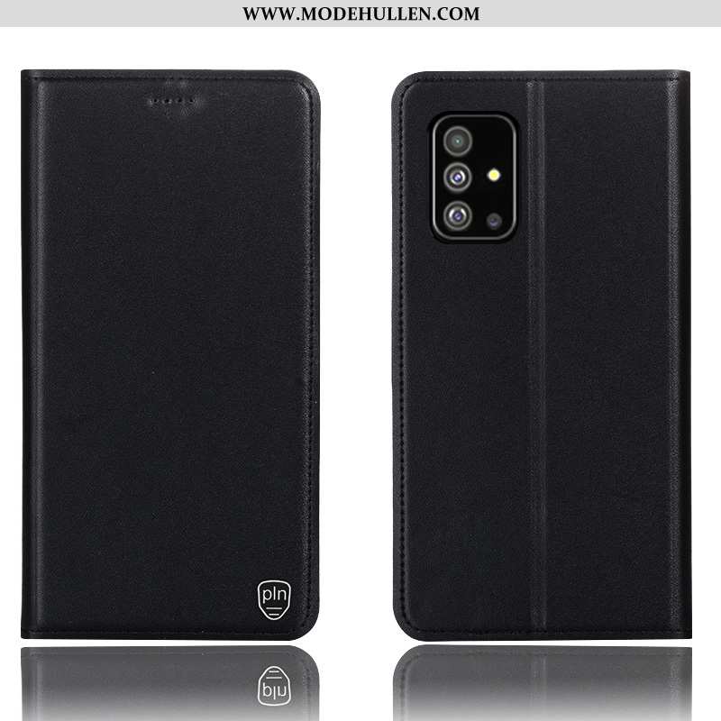 Hülle Samsung Galaxy A51 Schutz Folio Sterne Gelb Case Anti-sturz Gelbe