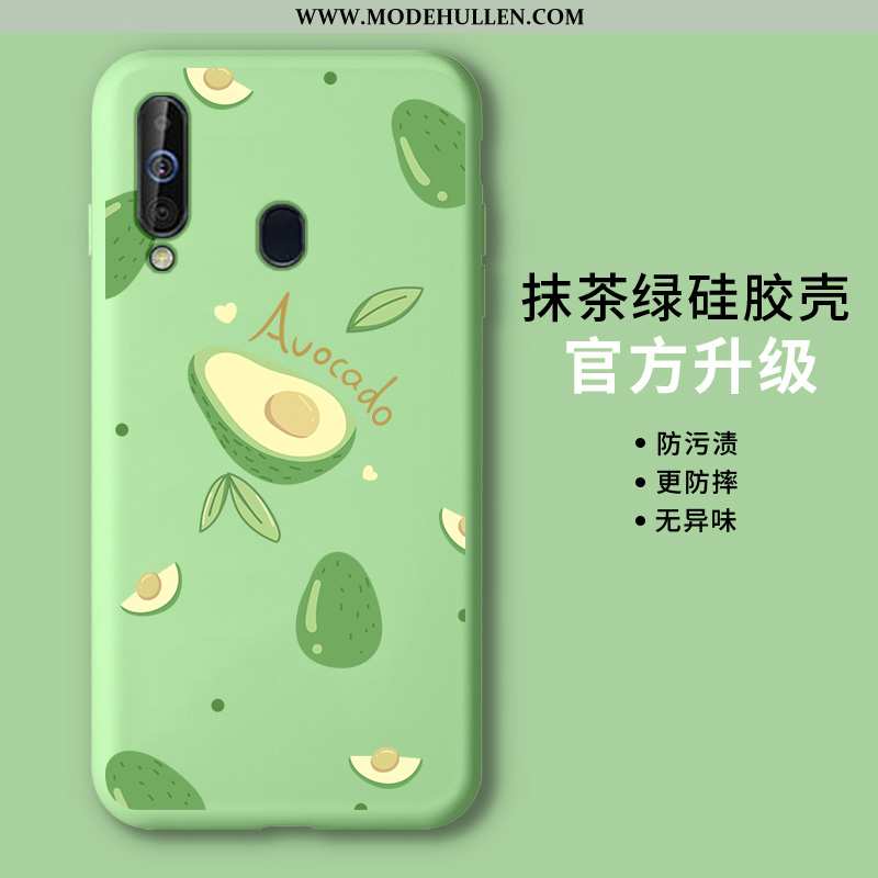 Hülle Samsung Galaxy A60 Silikon Schutz Sterne Mini Case Grün Karikatur