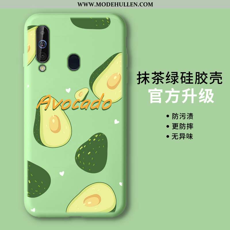 Hülle Samsung Galaxy A60 Silikon Schutz Sterne Mini Case Grün Karikatur