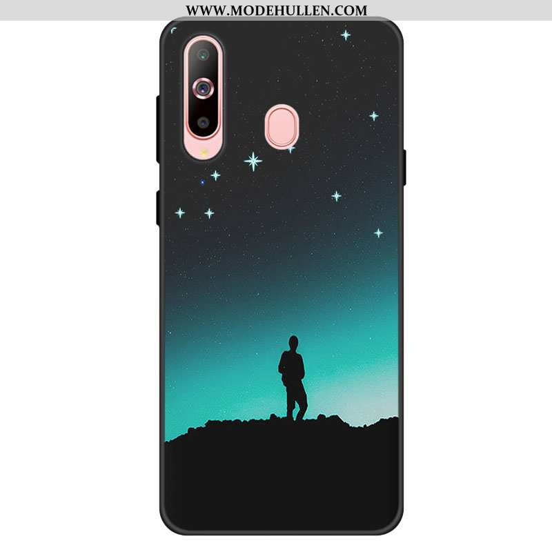 Hülle Samsung Galaxy A60 Weiche Silikon Sterne Case Frisch Persönlichkeit Rosa