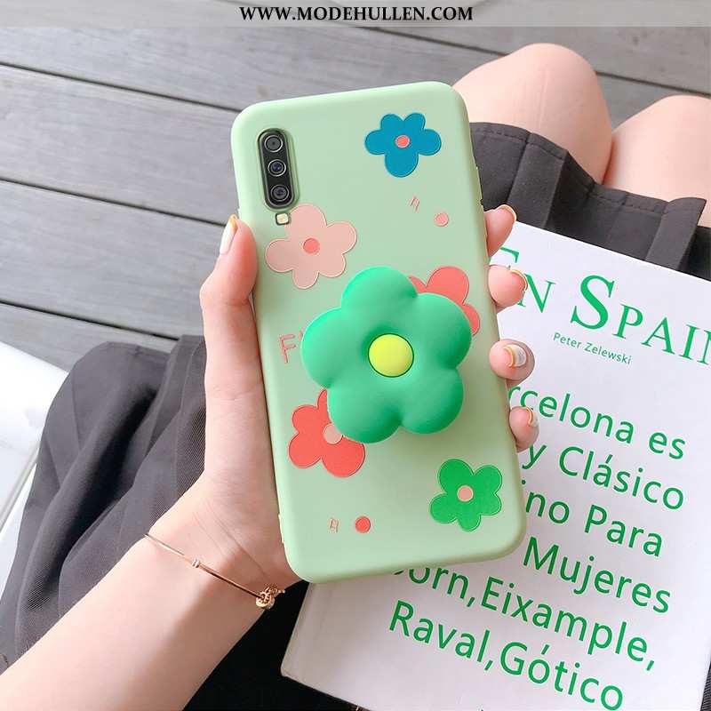 Hülle Samsung Galaxy A70 Karikatur Nette Persönlichkeit Sterne Handy Case Gemalt Blau