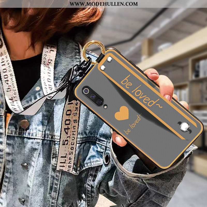 Hülle Samsung Galaxy A70 Nubuck Hängende Verzierungen Anti-sturz Liebe Sterne Case Grau