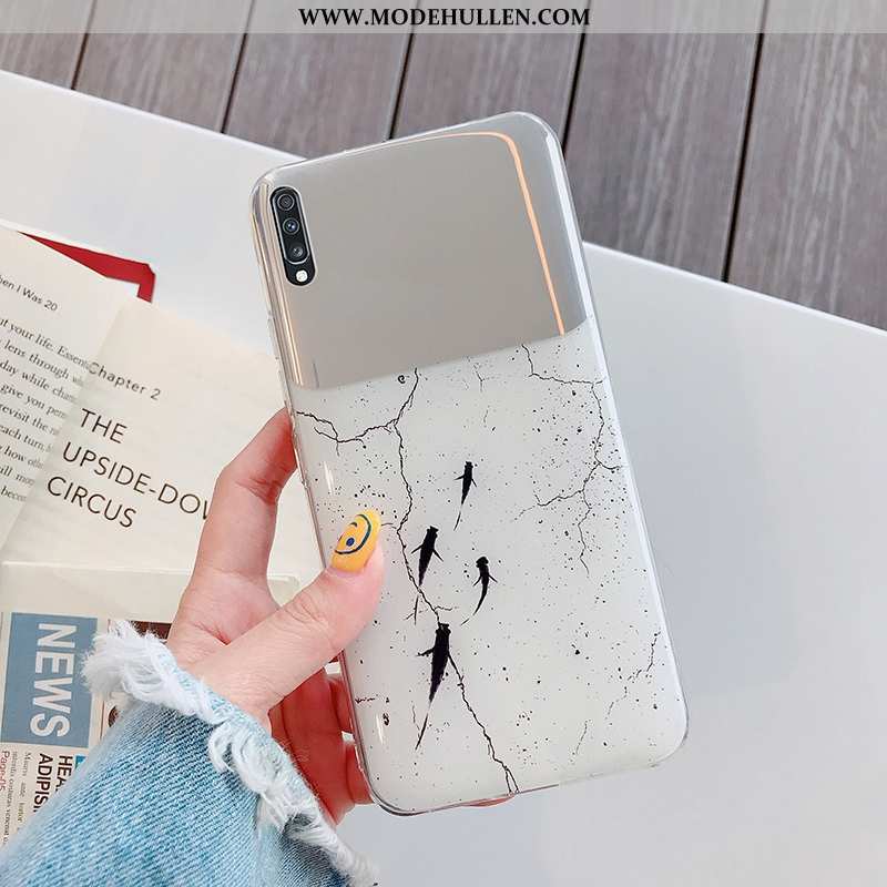 Hülle Samsung Galaxy A70 Persönlichkeit Kreativ Schutz Case Weiß Neu Weiße