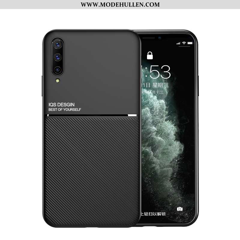 Hülle Samsung Galaxy A70s Dünne Silikon Super Case Sterne Trend Liebhaber Schwarz