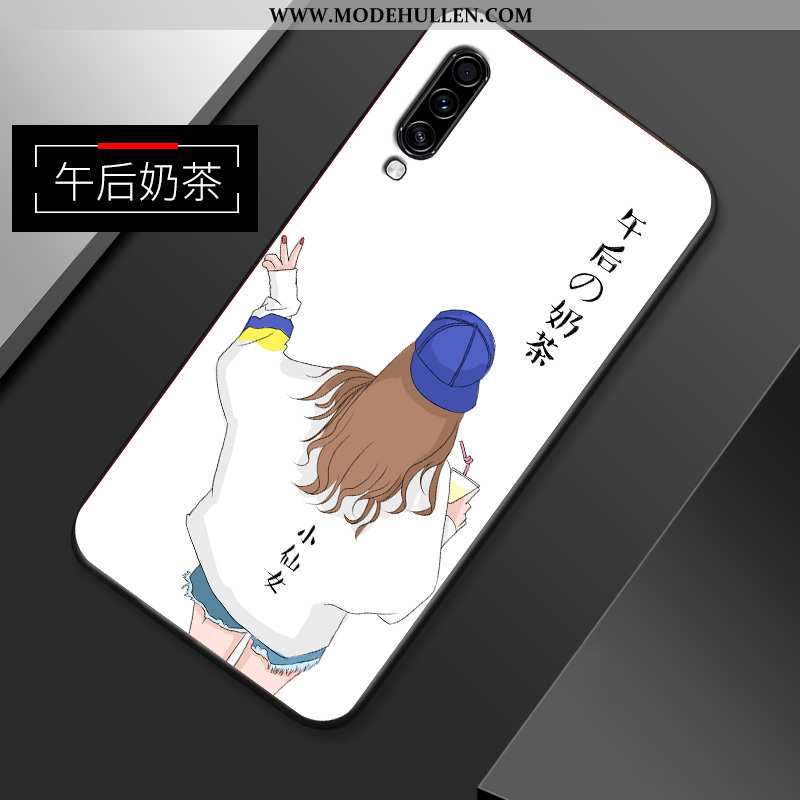 Hülle Samsung Galaxy A70s Karikatur Trend Kreativ Weiche Schutz Einfassung Gelbe