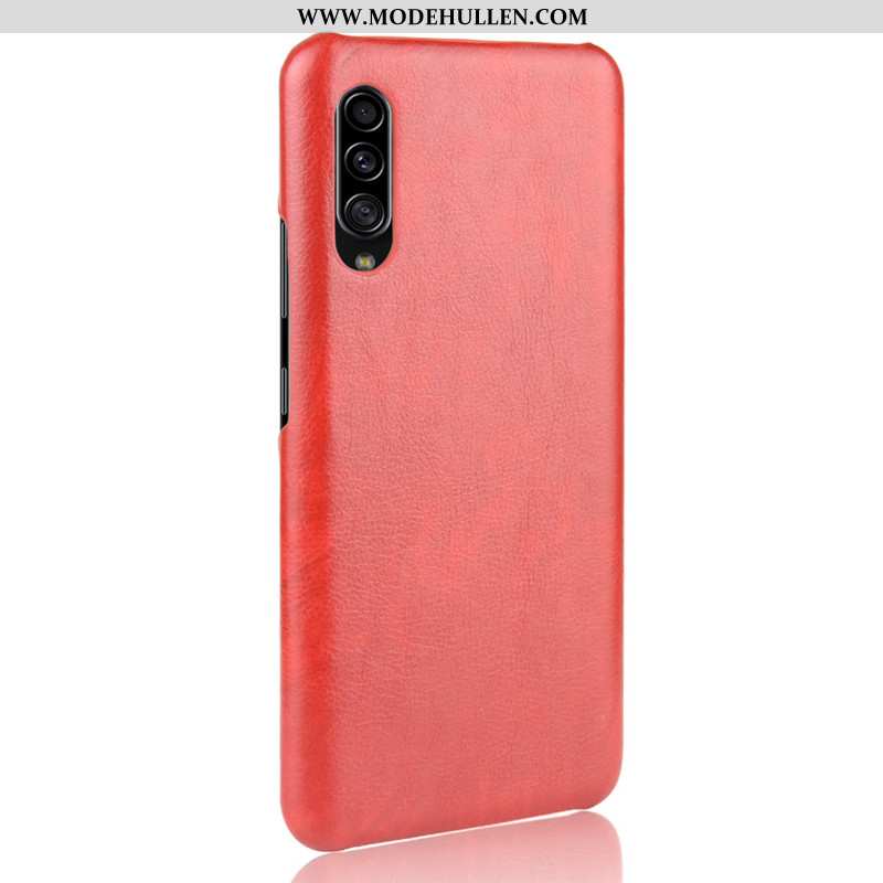 Hülle Samsung Galaxy A70s Muster Schutz Case Sterne Leder Blau Schwer