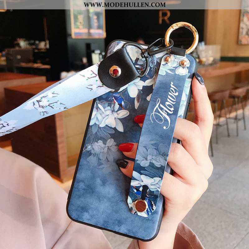 Hülle Samsung Galaxy A70s Schutz Hängende Verzierungen Case Sterne Handy Alles Inklusive Blau