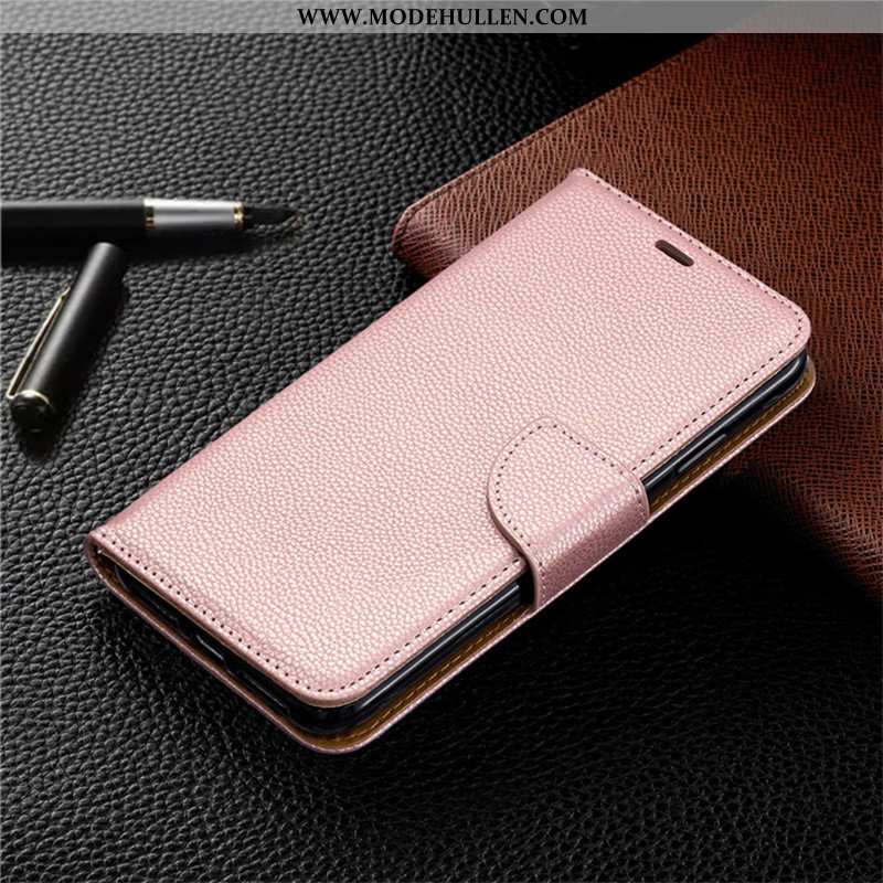 Hülle Samsung Galaxy A70s Schutz Lederhülle Case Karte Trend Handy Grün