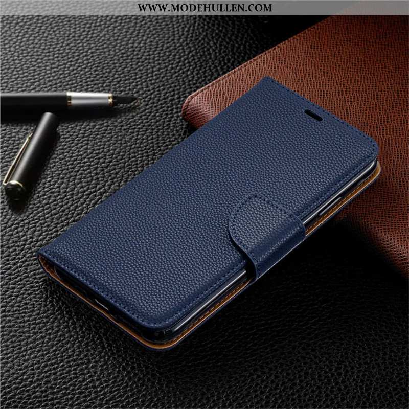 Hülle Samsung Galaxy A70s Schutz Lederhülle Case Karte Trend Handy Grün