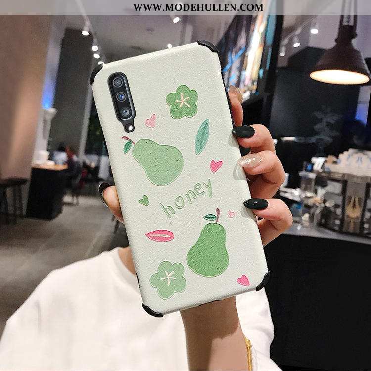 Hülle Samsung Galaxy A70s Schutz Persönlichkeit Sterne Case Karikatur Einfach Weiß Weiße