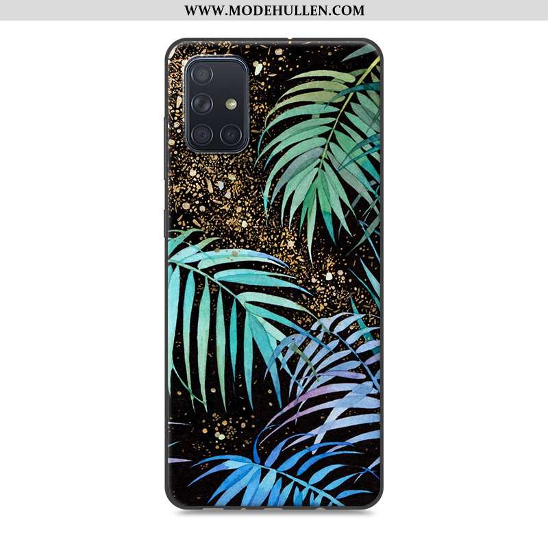 Hülle Samsung Galaxy A71 Karikatur Trend Case Kreativ Sterne Handy Silikon Grau