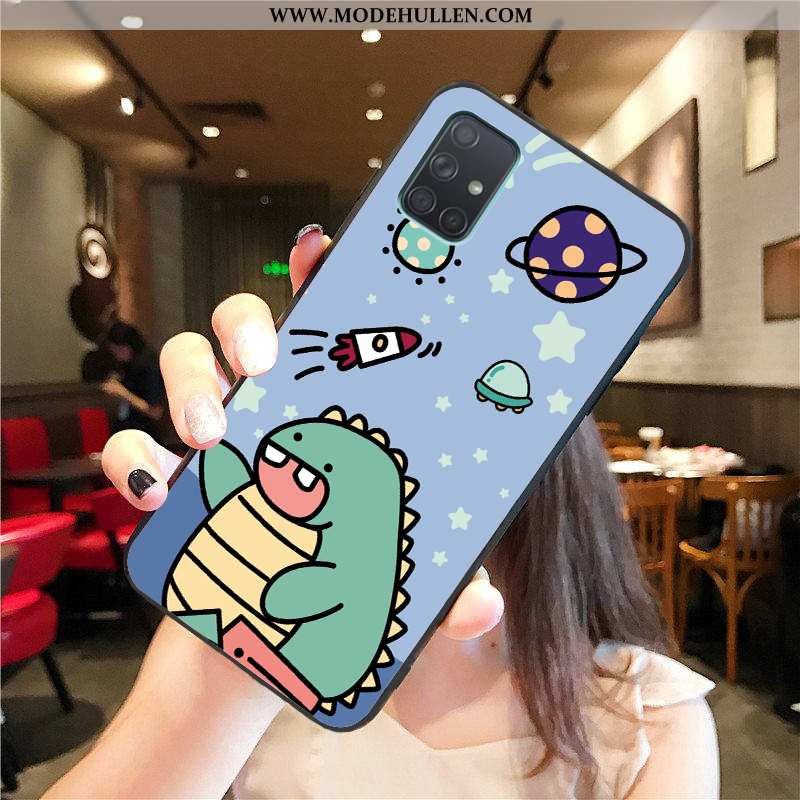 Hülle Samsung Galaxy A71 Kreativ Karikatur Gelb Silikon Trend Schutz Gelbe