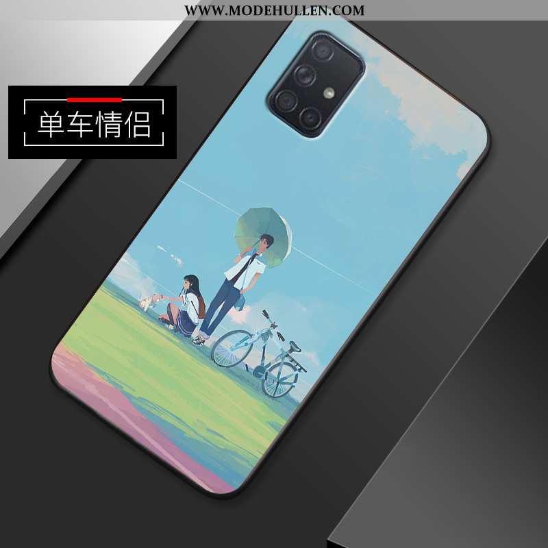 Hülle Samsung Galaxy A71 Kreativ Trend Alles Inklusive Sterne Super Weiche Silikon Case Lila