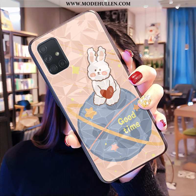 Hülle Samsung Galaxy A71 Muster Karikatur Gelb Muster Frisch Angepasst Erdbeere Gelbe