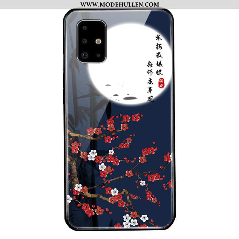 Hülle Samsung Galaxy A71 Persönlichkeit Kreativ Angepasst Case Sterne Handy Silikon Dunkelblau