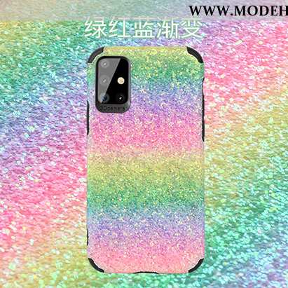 Hülle Samsung Galaxy A71 Schutz Luxus Anti-sturz Weiche Original Case Farbverlauf Rosa