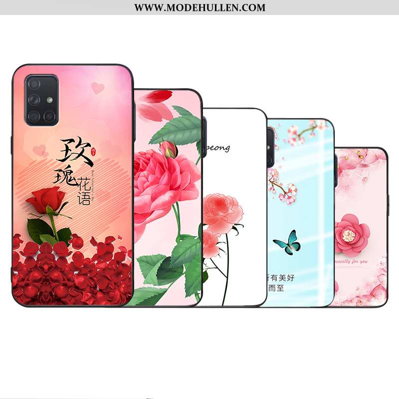 Hülle Samsung Galaxy A71 Silikon Case Nubuck Persönlichkeit Alles Inklusive Handy Case Super Rosa