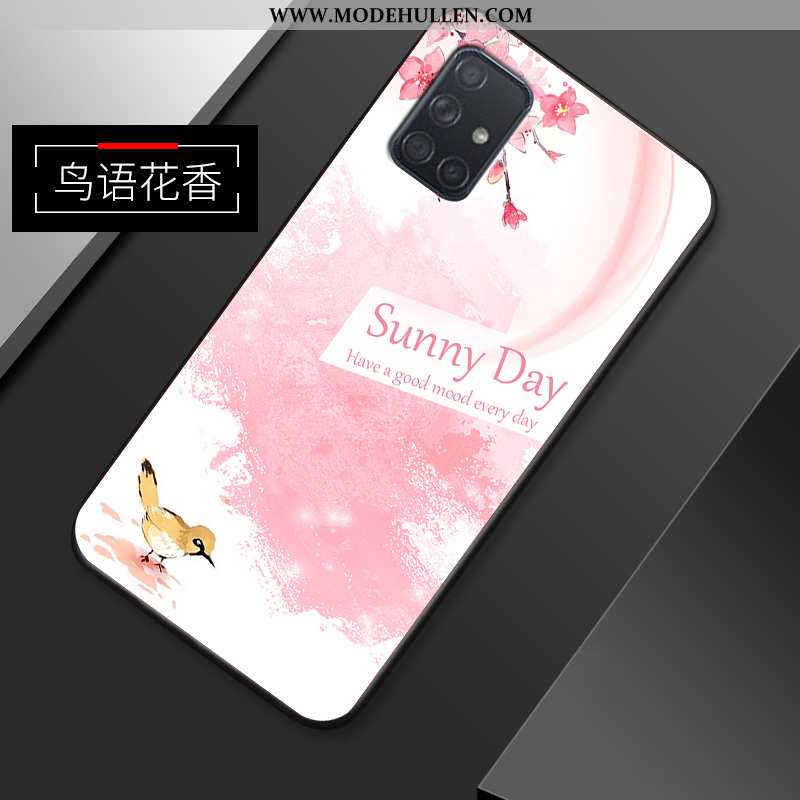 Hülle Samsung Galaxy A71 Silikon Case Nubuck Persönlichkeit Alles Inklusive Handy Case Super Rosa