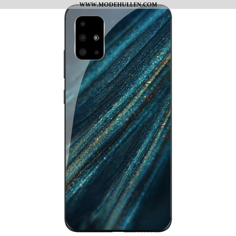 Hülle Samsung Galaxy A71 Silikon Schutz Anti-sturz Alles Inklusive Grün Sterne Case