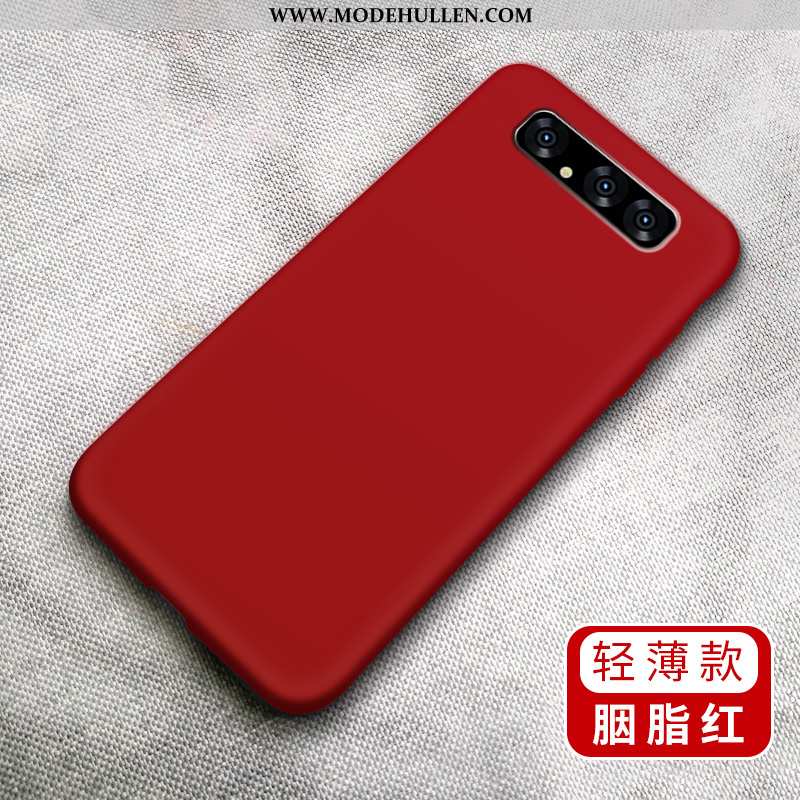 Hülle Samsung Galaxy A80 Mode Persönlichkeit Handy Grün Weiche Schutz Netto Rot
