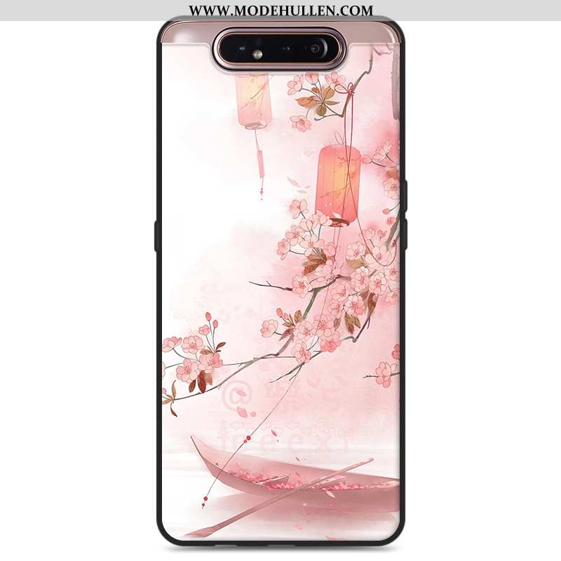 Hülle Samsung Galaxy A80 Schutz Retro Kunst Handy Mini Frisch Sterne Weiße