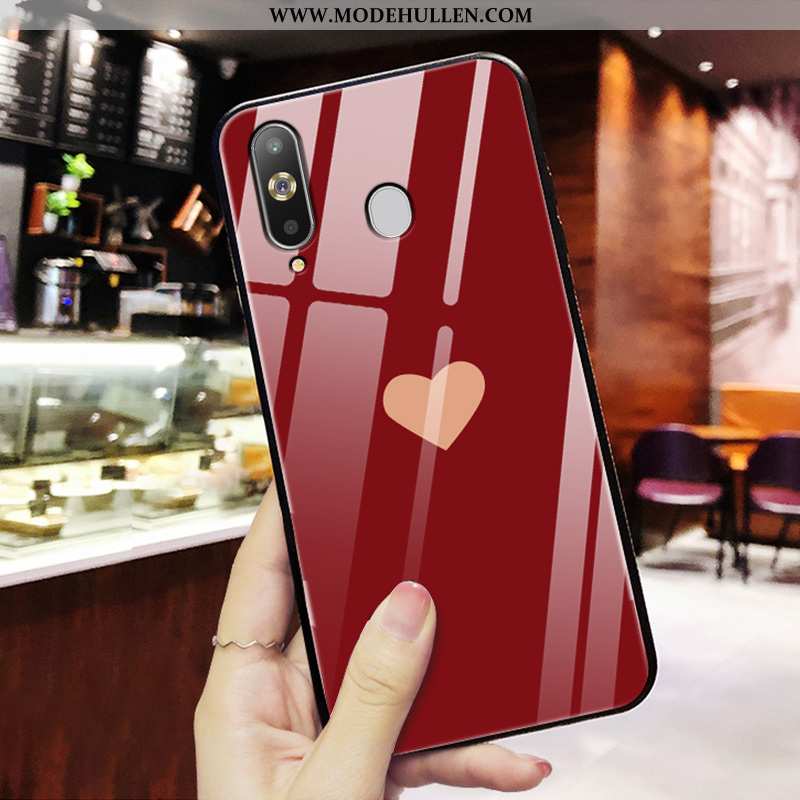 Hülle Samsung Galaxy A8s Glas Mode Neu Netto Rot Kreativ Handy Rote