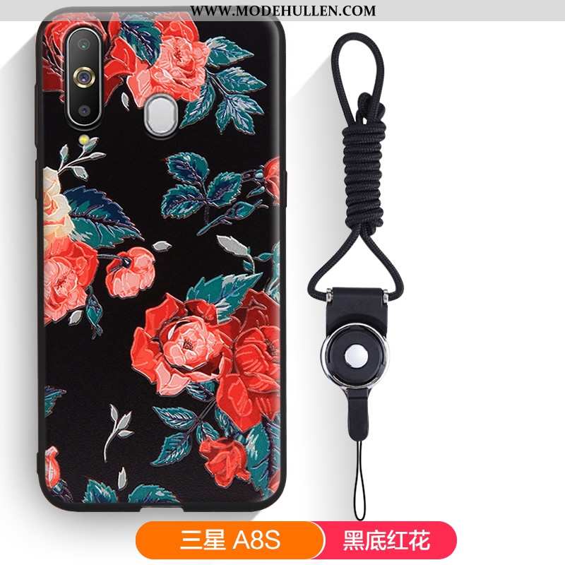 Hülle Samsung Galaxy A8s Karikatur Silikon Sterne Gelb Persönlichkeit Nubuck Case Gelbe