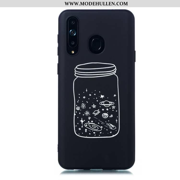 Hülle Samsung Galaxy A8s Karikatur Trend Case Einfach Handy Schwarz