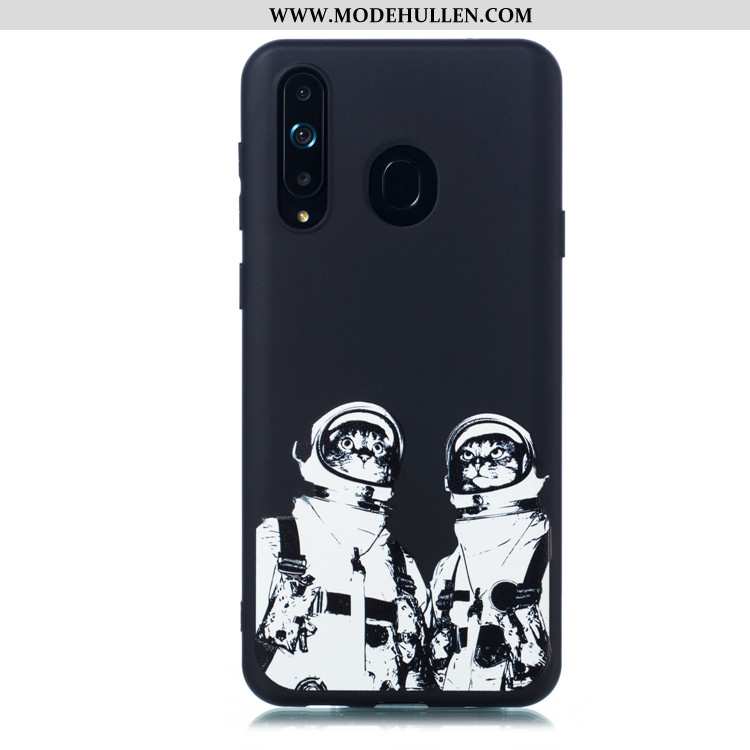 Hülle Samsung Galaxy A8s Karikatur Trend Case Einfach Handy Schwarz