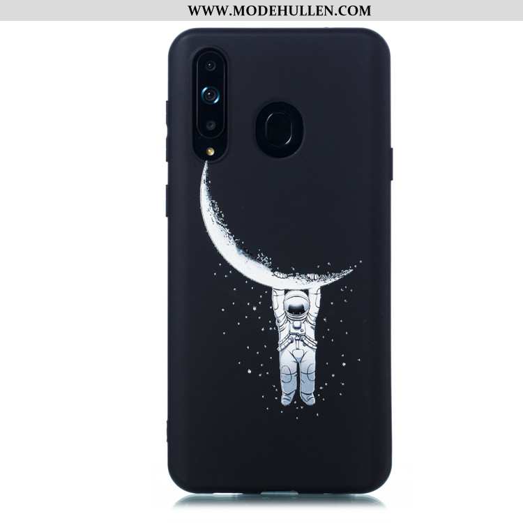 Hülle Samsung Galaxy A8s Karikatur Trend Case Einfach Handy Schwarz