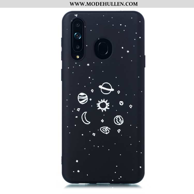 Hülle Samsung Galaxy A8s Karikatur Trend Case Einfach Handy Schwarz