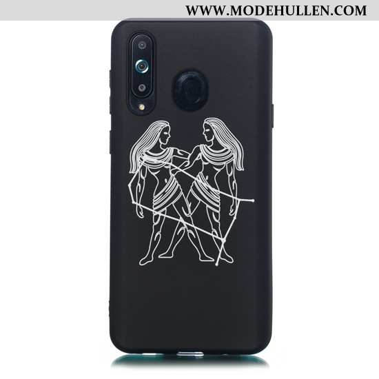 Hülle Samsung Galaxy A8s Karikatur Trend Case Einfach Handy Schwarz